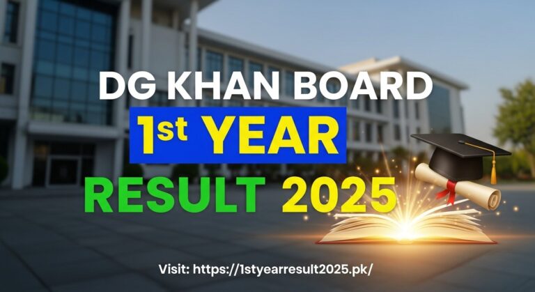 DG Khan Board 1st Year Result 2025 Check Result by Roll Number, Name & SMS