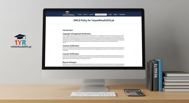 DMCA Policy for 1stYearResult2025.pk
