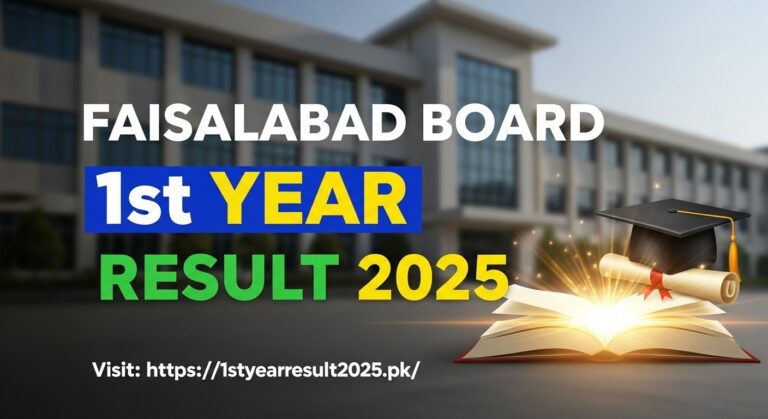 Faisalabad Board 1st Year Result 2025 – Check By Roll Number, Name and SMS