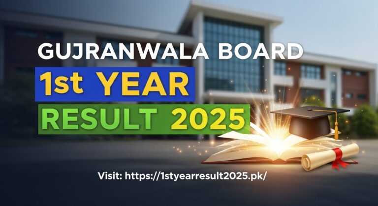 Gujranwala Board 1st Year Result 2025 – Check Result by Roll Number, Name & SMS