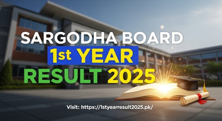 Sargodha Board 1st Year Result 2025 – By Name, Roll Number and SMS